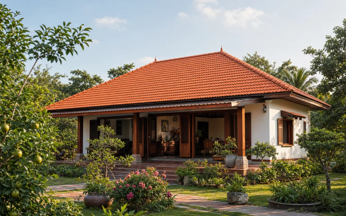 Nhà vườn mái đỏ tại Tây Ninh