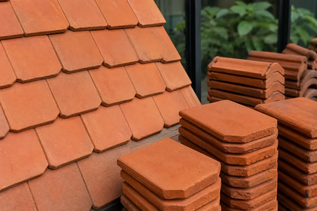 Ngói 22 viên trên một mét vuông mái đất nung